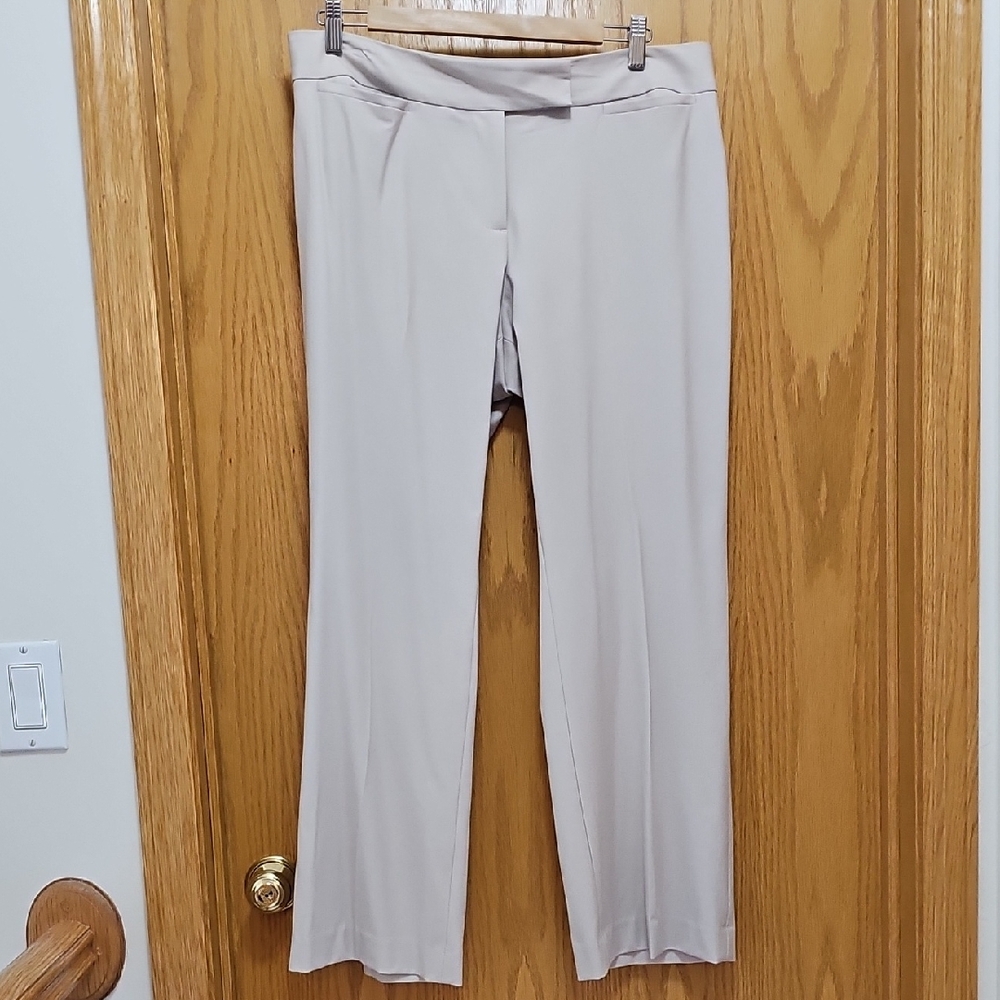 Talbots Cream Straight Leg Pants for Business Casual